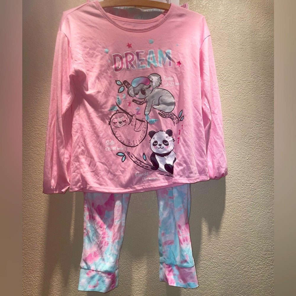 wonder nation Girls Pajama Set Size L(10-12)